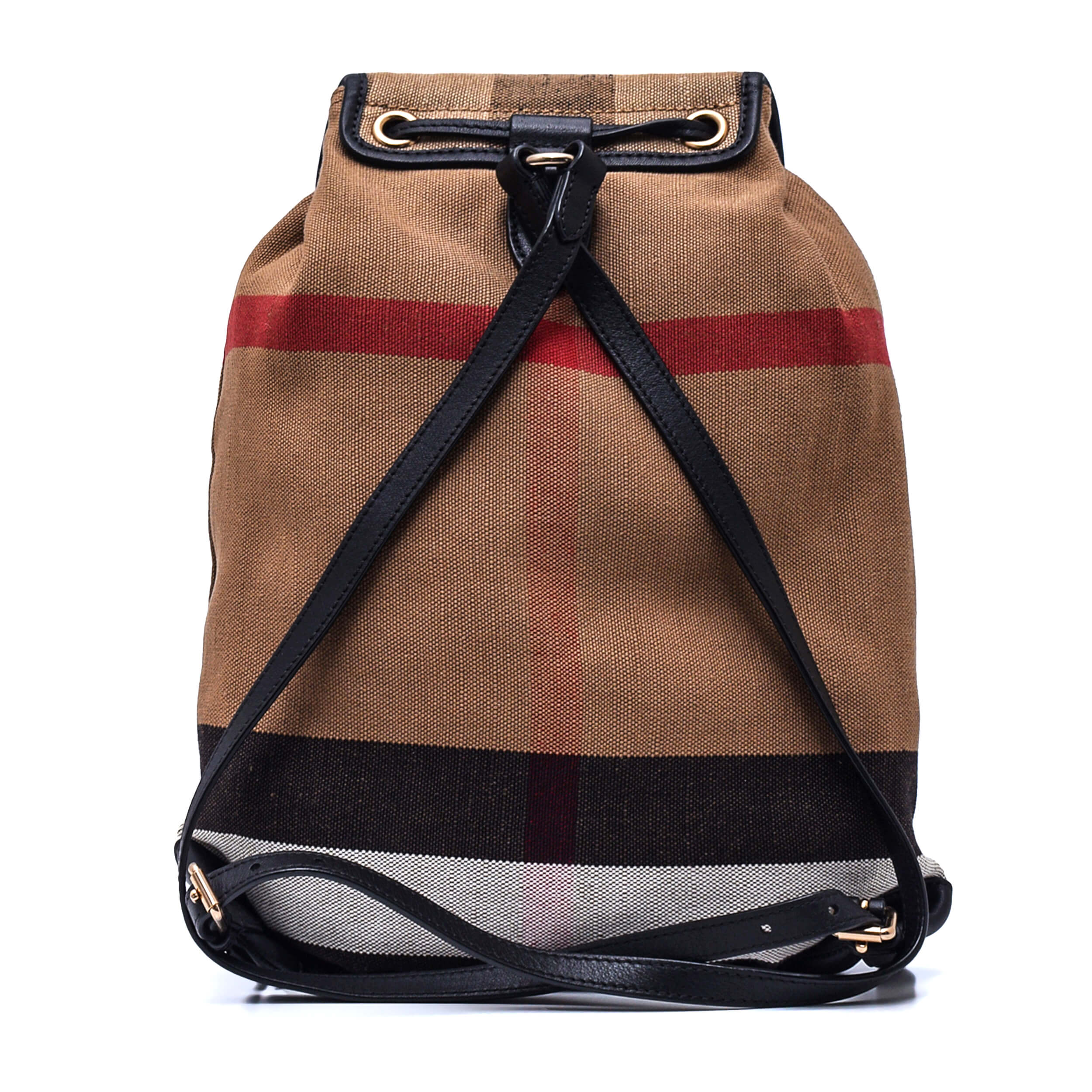 Burberry - Iconic Beige Check Canvas Chiltern Backpack